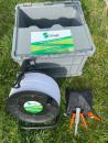 STRAB premium Fußball-Spielfeldmarkierung Senior (150 Meter) mit praktischer Transportbox